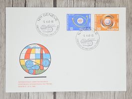 CL09 Enveloppe + Timbre Suisse 1968