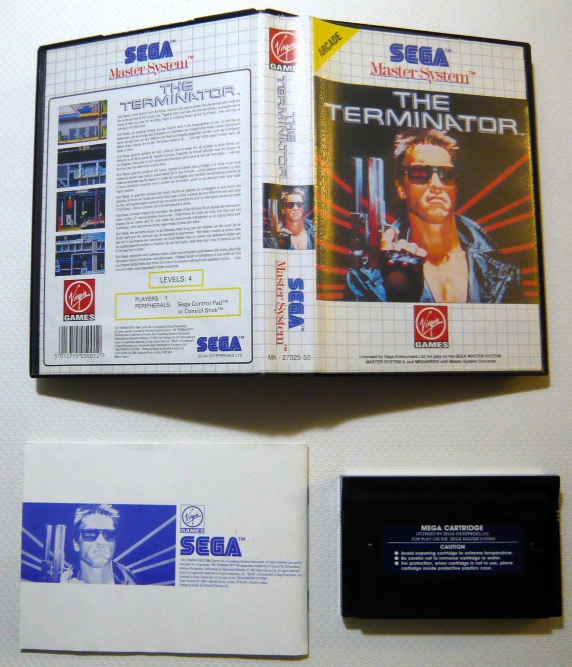 Sega Giochi: SEGA Master System : The Terminator ! 1992, CIB – Usato da Onex venduto da Jaguar1986 4