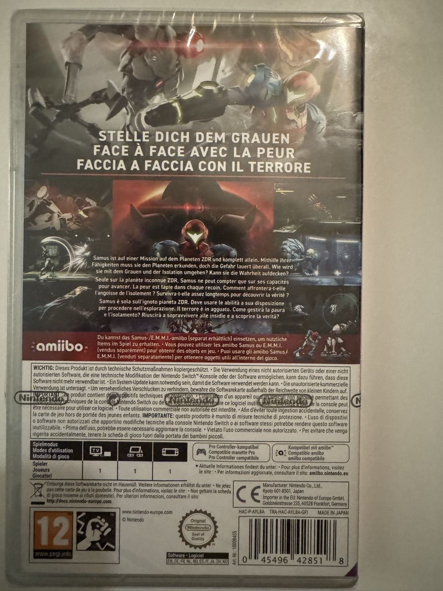 Nintendo Giochi: NEU Metroid Dread - Nintendo Switch – Nuovo e nell'imballaggio originale da Zürich venduto da jabo22 1
