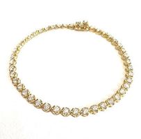 2.00ct. Diamant-Armband, 750 Gelbgold, 45 Brillanten, 5.350