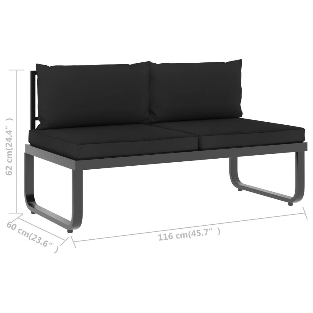Divani: Gartenlounge / Garten-Ecksofa-Set mit Auflagen Aluminium – Nuovo (secondo la descrizione) da Zürich venduto da Faetze0 5