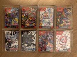 Pokémon Booster Bundle Sammlung – 7 Sets – OVP im Acryl Case