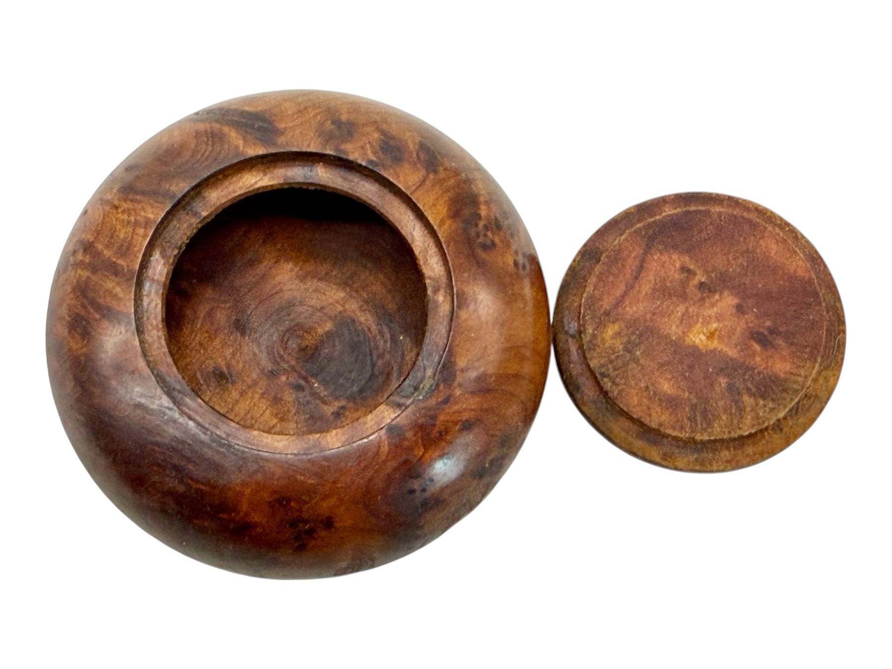 Barattoli: Boîte ancienne en loupe de thuya – Usato da Morges venduto da vintiques 6