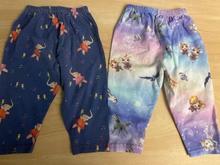 2 Mädchen Leggings, Gr.74/80