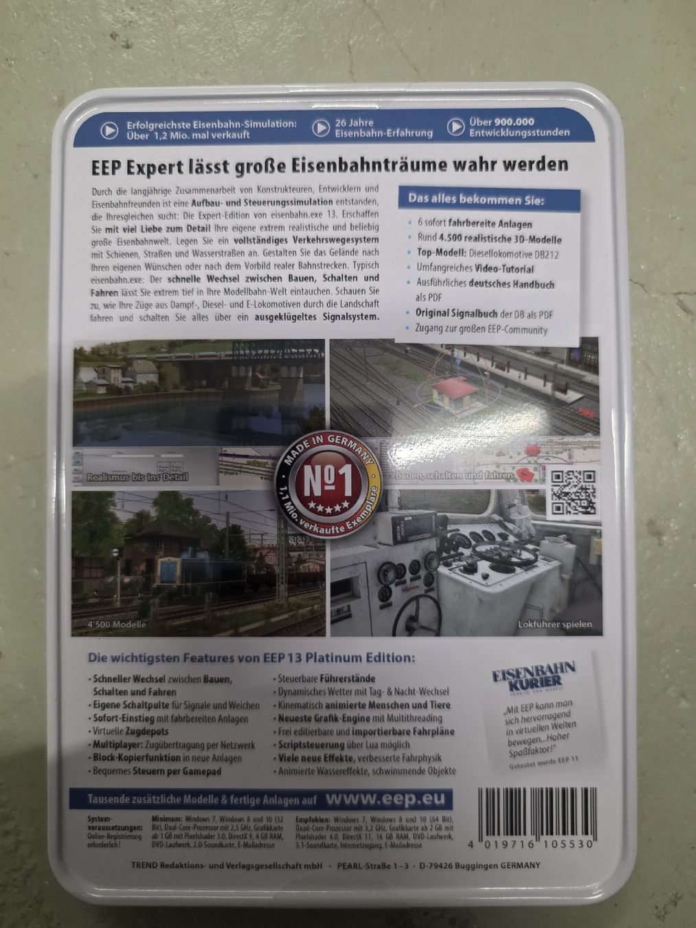 Giochi: EEP 13 Eisenbahn Professional Platinum Edition Spiel – Nuovo e nell'imballaggio originale da Bad Zurzach venduto da Schaeubli-Group 1