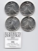 (1972) USA, 4 x 1 Unze, Eagle , 1991