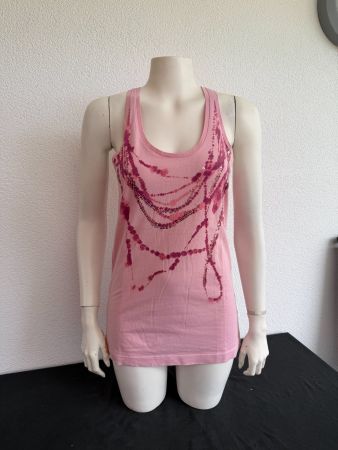 DIESEL – Débardeur rose avec sequins – Taille M
