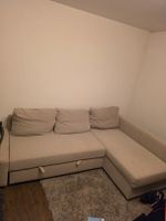 IKEA FRIHETEN Ecksofa / Bettsofa mit Bettkasten – Beige