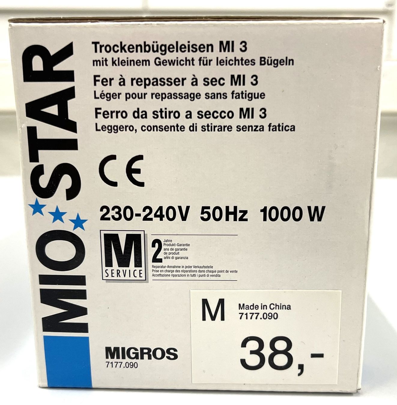 Mio Star Ferri da stiro: Trockenbügeleisen – Nuovo (secondo la descrizione) da Oftringen venduto da Vucki 1
