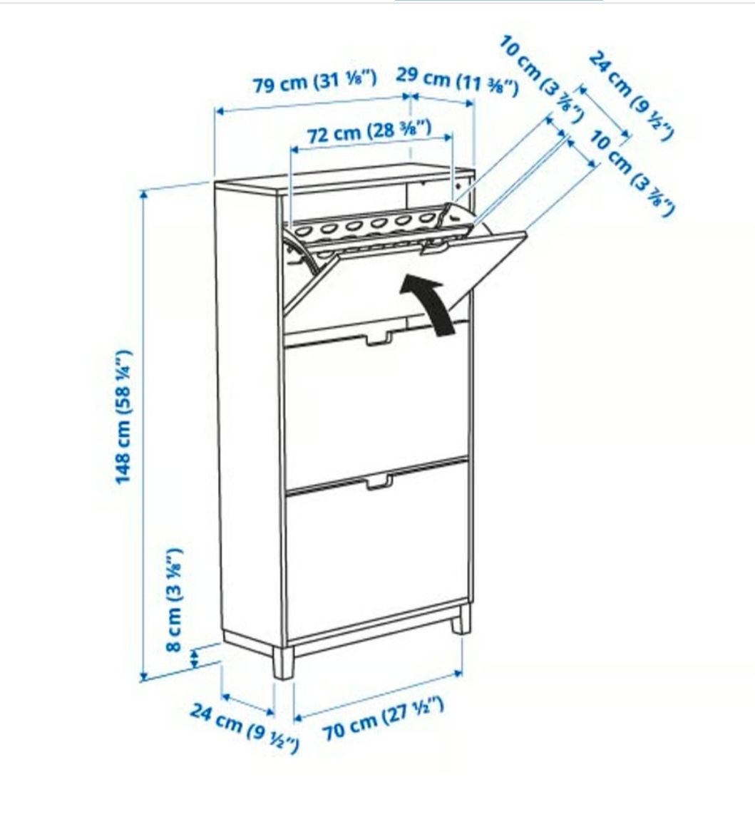 Ikea Armadi: STÄLL Schuhschrank 3 Fächer, weiss – Usato da Oberdorf BL venduto da Sgloeckchen 3