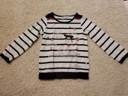 Gestreiftes Langarmshirt, Gr. 104, Mädchen, Top Zustand!