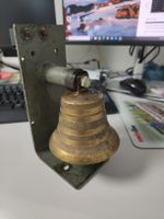 Antike Klingel / Glocke mit Halterung - Vintage Deko!