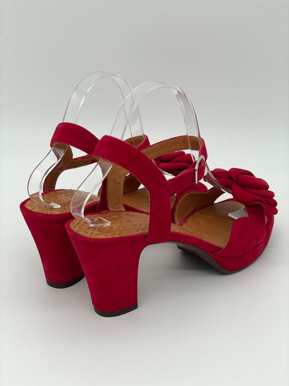 Chie Mihara Scarpe da donna: Chie Mihara Blossom Sandale mit Absatz EU 38.5 Rot – Nuovo (secondo la descrizione) da Zürich venduto da shoe_shop 3