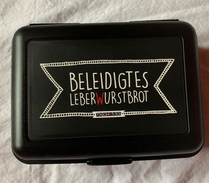 Spruch box znünibox brotbüchse lunchbox schwarz mit Spruch Kaufen auf