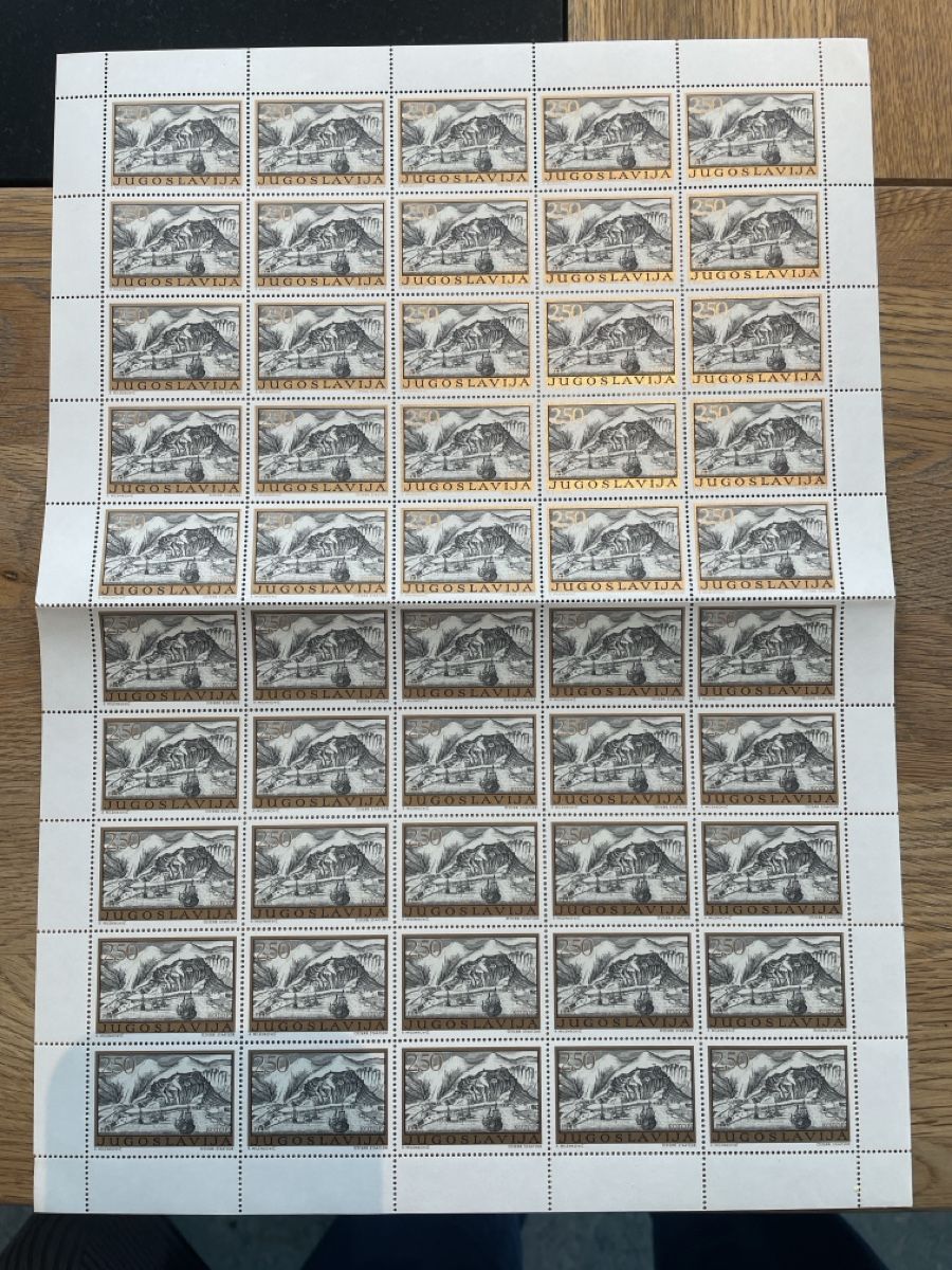 Alle Briefmarken: Bogensatz Jugoslawien Stätte Postfrisch  – Gebraucht aus Roggwil TG von Lph_m9nm 5