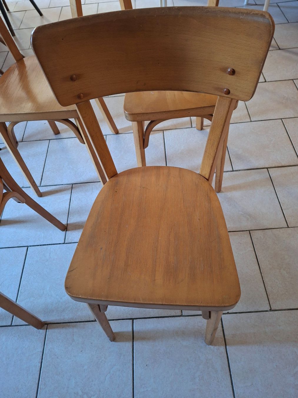 Sedie: Lot de 4 chaises Baumann signées – Usato da Chêne Bougeries venduto da guimzou 2