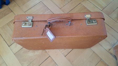 Koffer aus echtem Leder