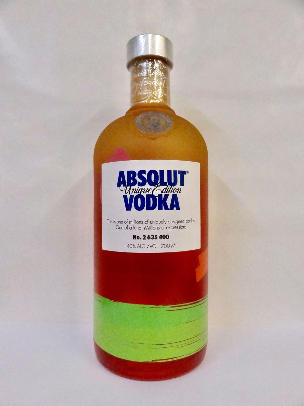 Absolut Vodka Bevande alcoliche: 1 x ABSOLUT VODKA ABSOLUT UNIQUE Edition 2012 – Nuovo e nell'imballaggio originale da Kerzers venduto da zimmergruen 1