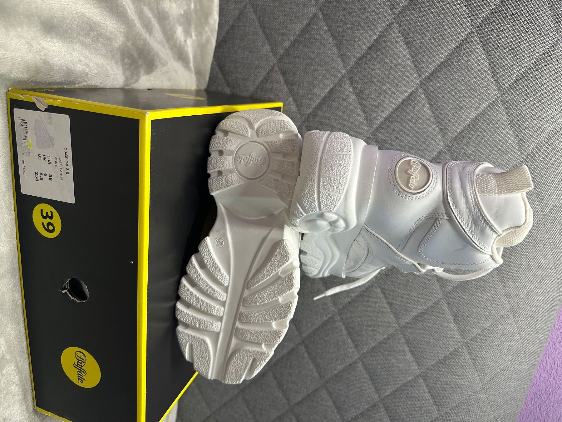 Buffalo Scarpe da donna: Buffalo 1348-14 2.0, Blanc, Weiss Leder – Nuovo e nell'imballaggio originale da Onex venduto da eri_jx6q 3