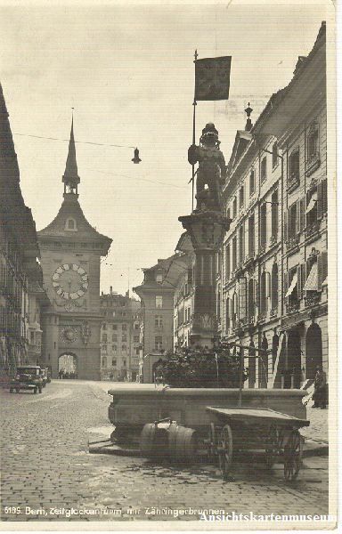 Cartoline postali: Bern - Zähringerbrunnen + 1934 – Usato da Emmenbrücke venduto da teestube