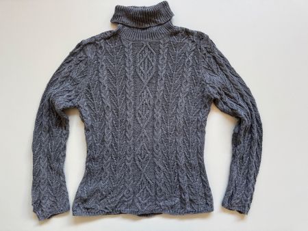 Vintage Wainscott turtleneck  cable knit 100% cotton Women M