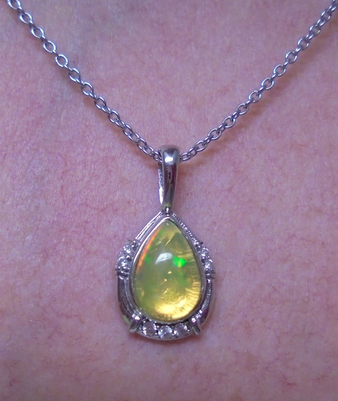 Catenine: Echtschmuck: Welo-Opal Silberhalskette 50 cm. – Nuovo (secondo la descrizione) da Zuchwil venduto da maumauchi 2