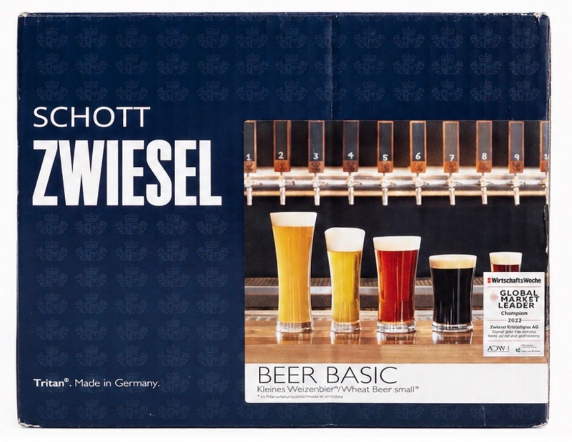 Schott Bicchieri: Schott Zwiesel Beer Basic Weizenbiergläser 6er Set NEU – Nuovo e nell'imballaggio originale da Allschwil venduto da GrenzWert 1