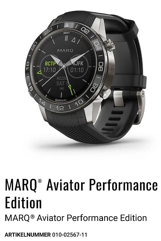 Smartwatch: GARMIN MARQ AVIATOR Performance Edition – Usato da Birr venduto da miminus2