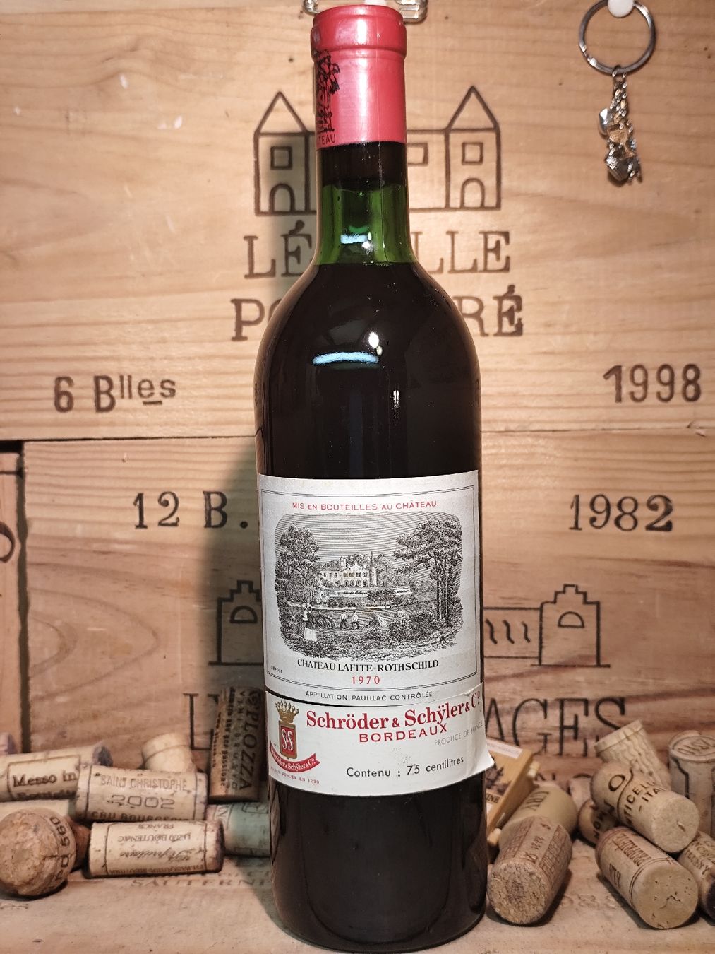 Lafite Rothschild Vino: 1970 Chateau Lafite Rothschild – Nuovo e nell'imballaggio originale da Büsserach venduto da Vintage-vins 5