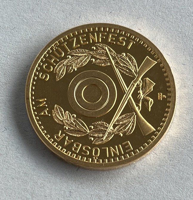 Tutti le monete: Schützentaler Winterthur 1990 Gold – Nuovo e nell'imballaggio originale da Emmenbrücke venduto da DanielStulz62 1