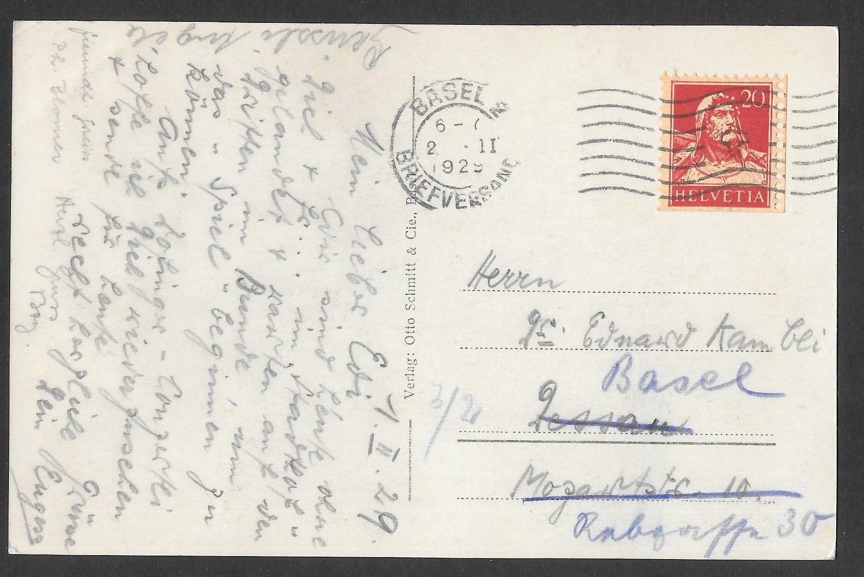 Cartoline postali: Basel Badischer Bahnhof mit alten Autos – Usato da Olten venduto da clotaldi 1