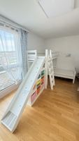 Hochbett mit Rutsche und Aufbewahrung weiss Kinderzimmer
