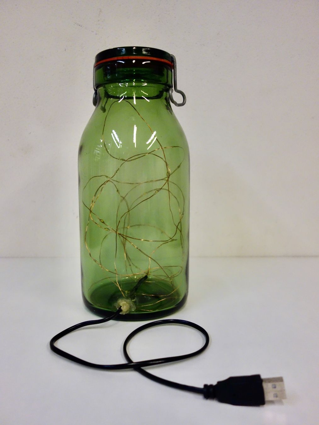 Tutte le decorazioni: Bülacher Glas Einmachglas mit Lichterkette – Usato da Kerzers venduto da zimmergruen 5