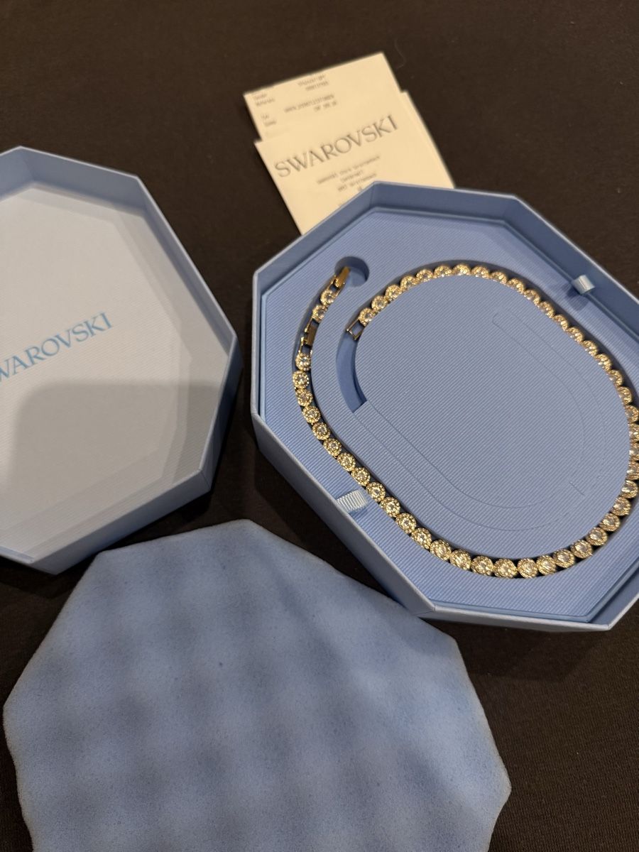 Swarovski Catenine: Kette Swarovski Tennis Gold – Nuovo (secondo la descrizione) da Wetzikon ZH venduto da ab_p22j
