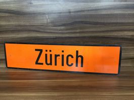 Gebrauchtes Zürich - Original Umleitungs  Strassenschild