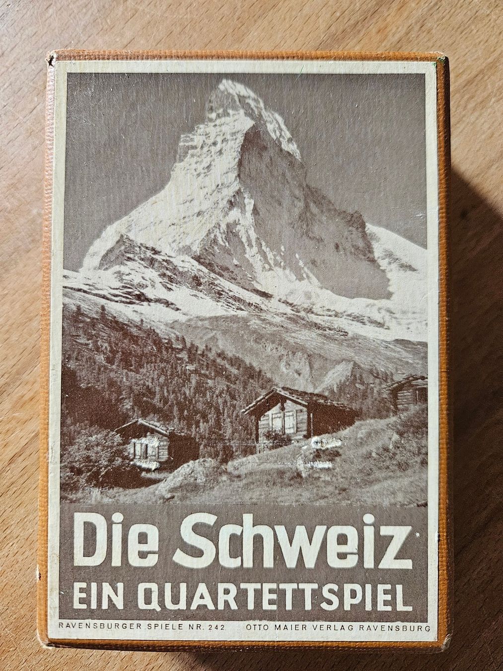 Ravensburger Giochi: die Schweiz, ein Quartetspiel, Ravensburg Nr. 242, ca. 1940 – Usato da Gattikon venduto da balumogli