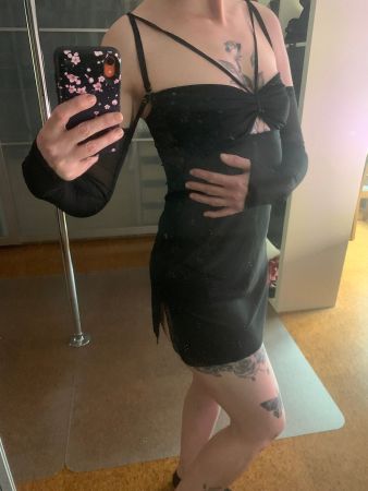Mesh Kleid Dress Pole Academy Grösse S Schwarz Black
