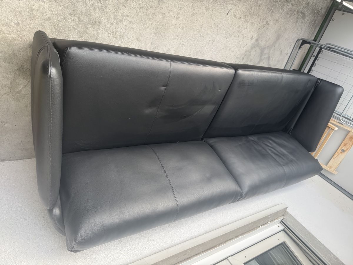 Sofas: Leder Sofa schwarz  – Neu (gemäss Beschreibung) aus luzern von bbbb 2