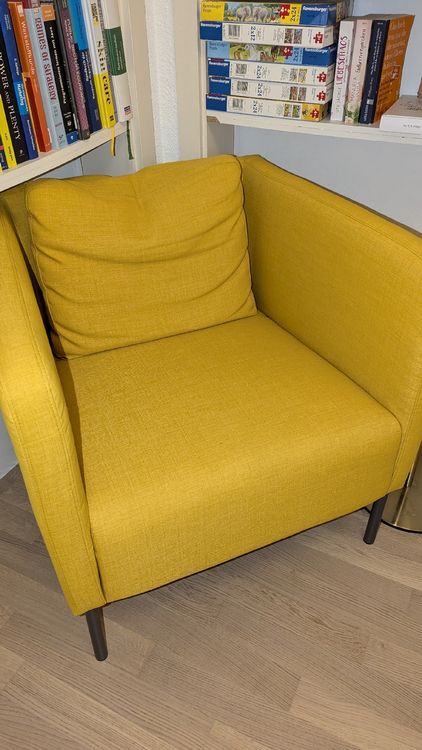 Gelber Sessel, moderner Stoff, top Zustand! ikea Kaufen auf Ricardo