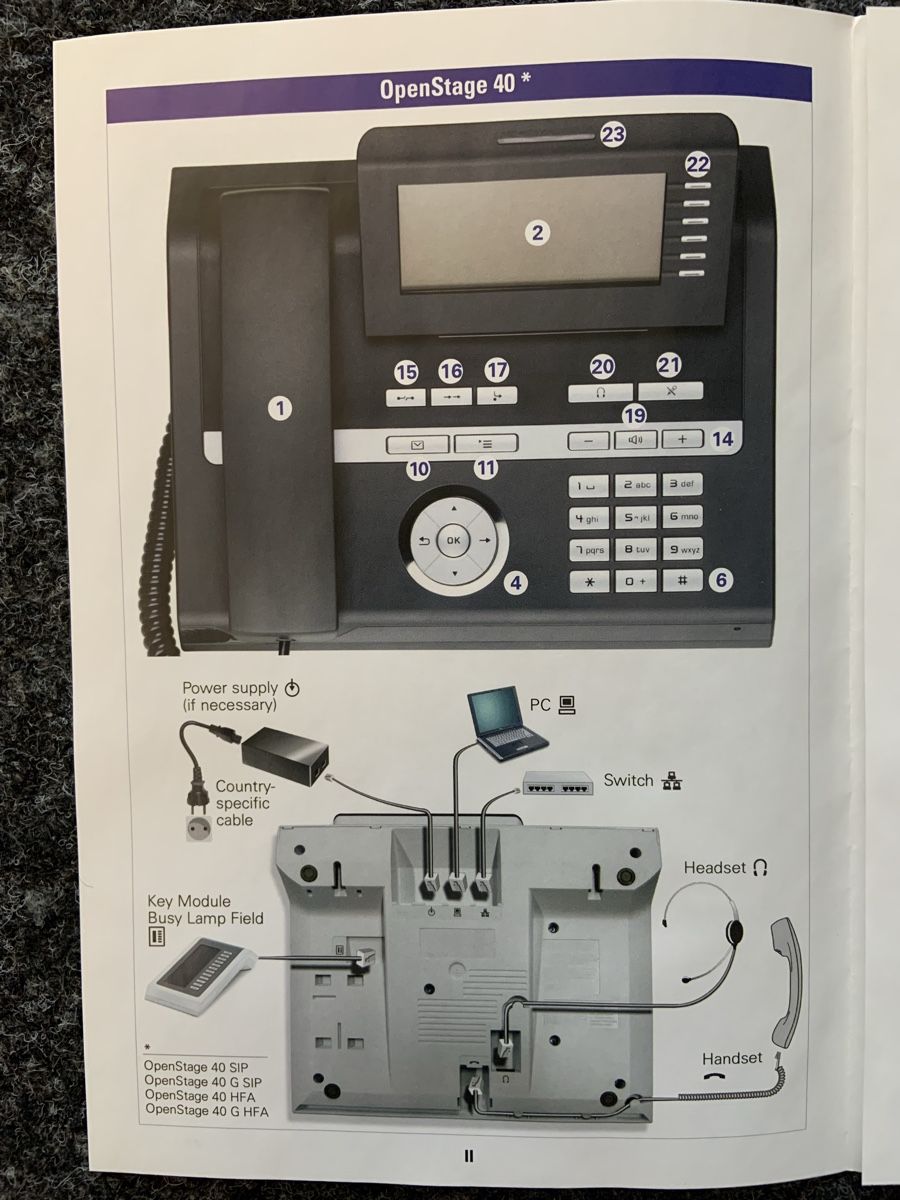 Siemens Telefone: Digitales Telefonsystem Siemens OpenStage 40G – Neu (gemäss Beschreibung) aus Elgg von dan_f8gv 4