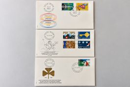 3 Schweizer Ersttagsbriefe / FDC 1967–1969