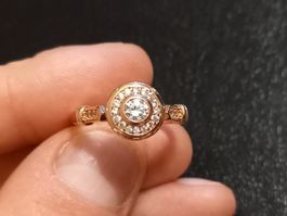 Vergoldet Ring, Grosse 8 (57)