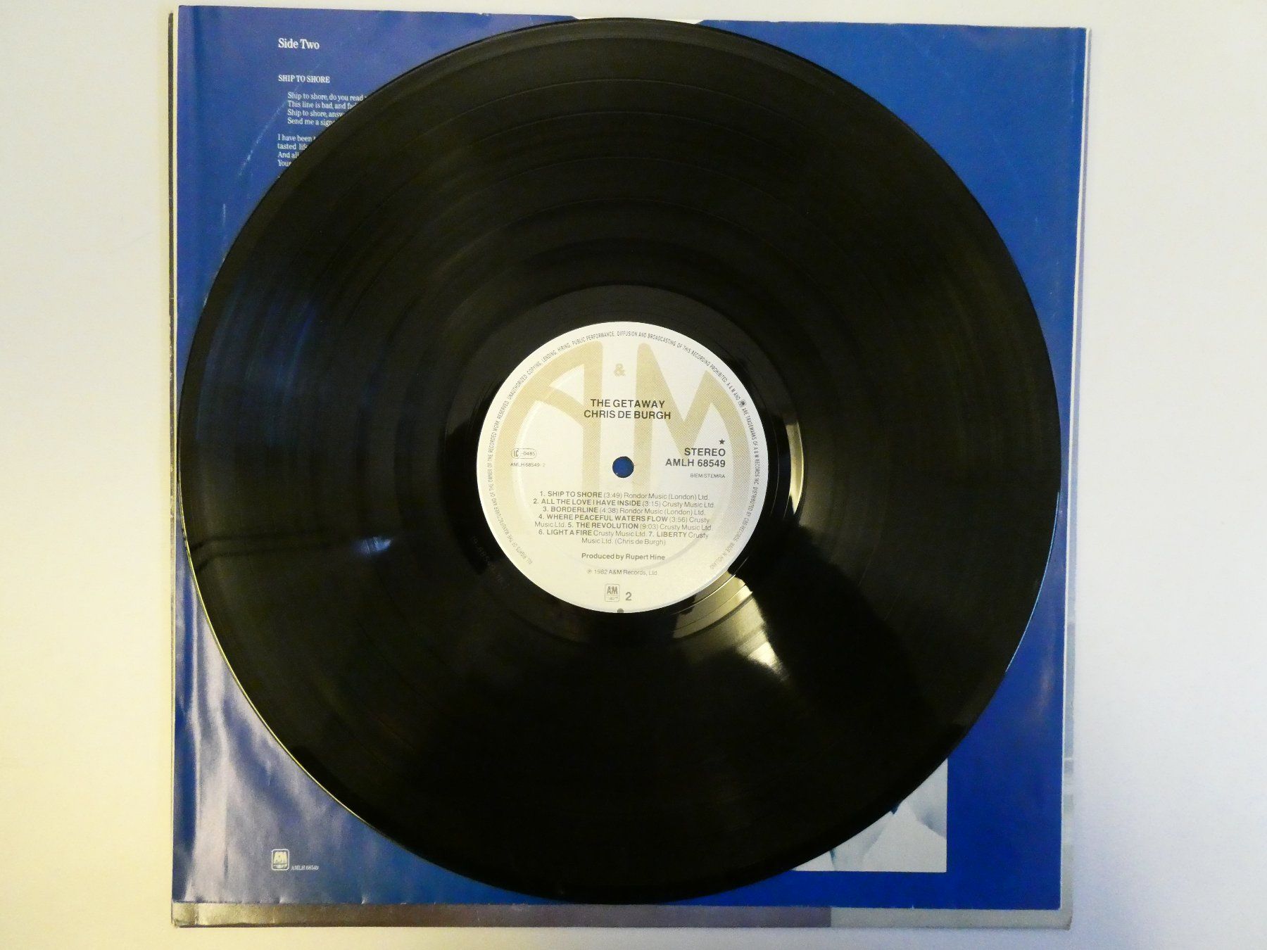 Dischi in vinile: LP "Chris de Burgh - The Getaway" (VG) – Usato da Münchenstein venduto da tsp01 4