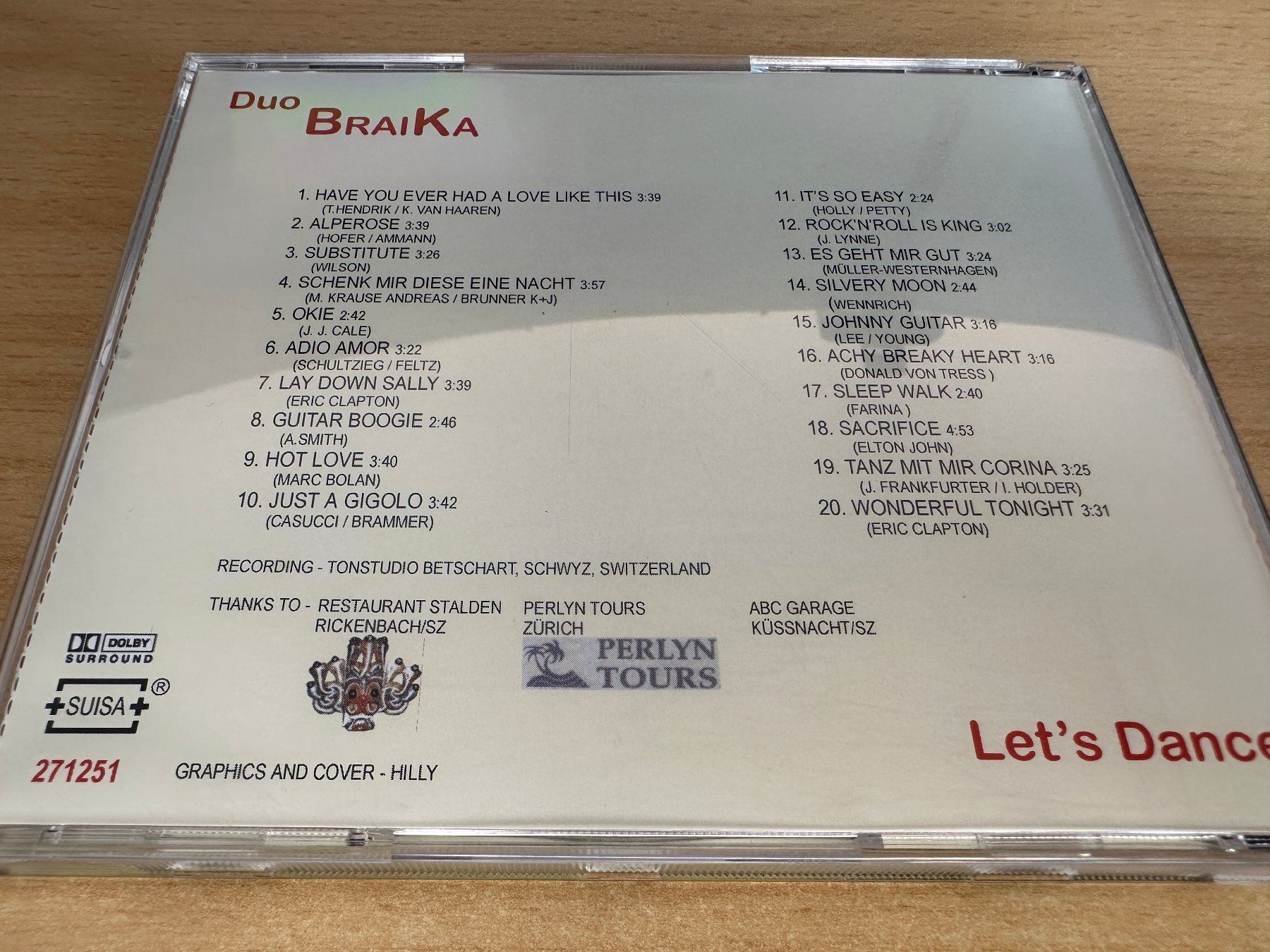 CDs: Duo Braika - Let's Dance – Gebraucht aus Rikon im Tösstal von Alpenmutz 1