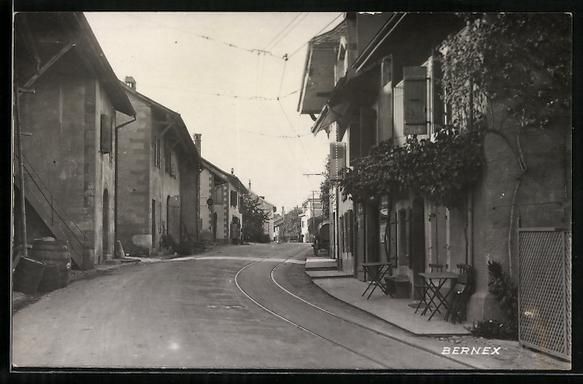 Cartoline postali: AK Bernex, Bahngleise im Ort – Usato da Berlin venduto da bartko-reher