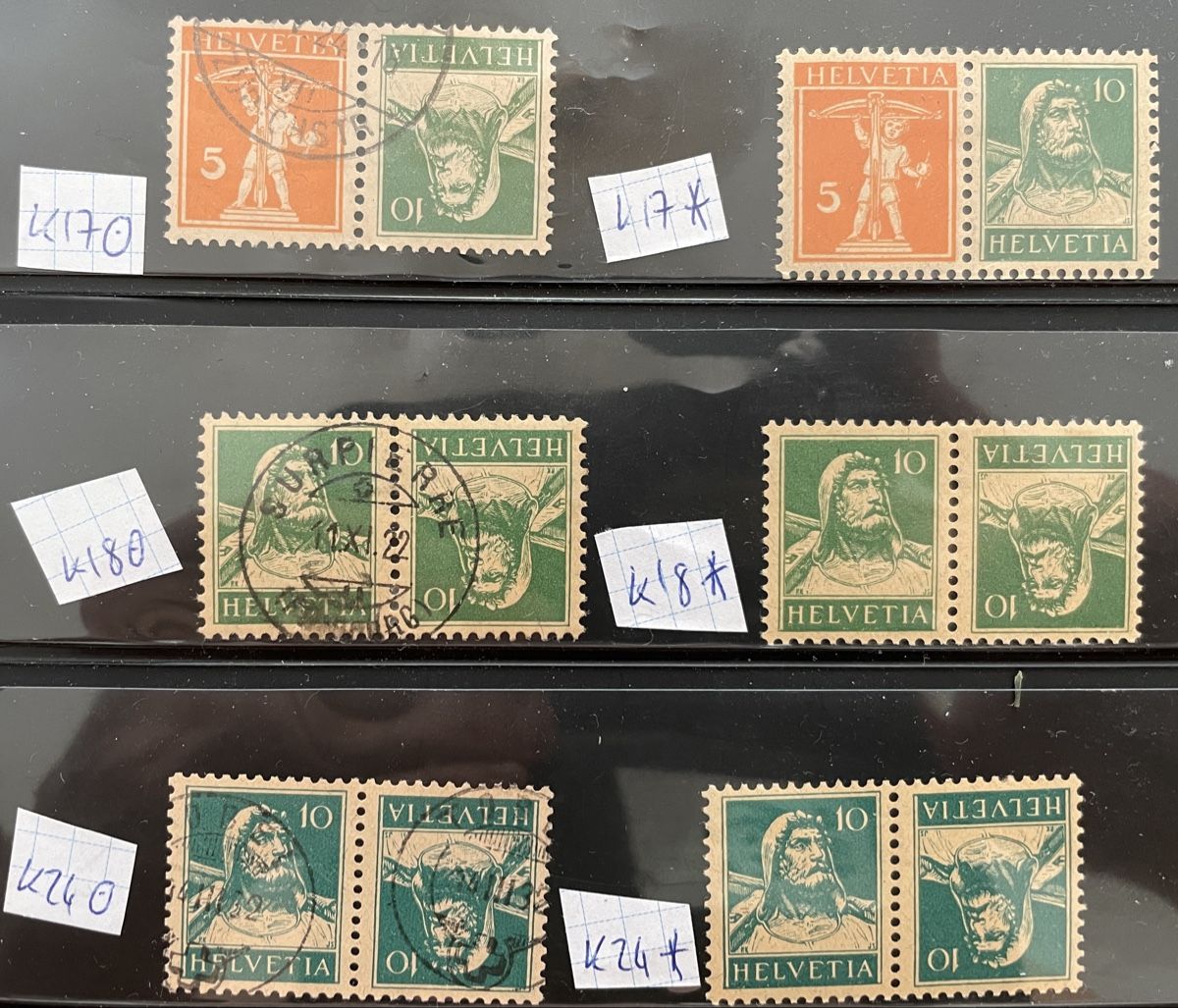 Tutti i francobolli: Lot Kehrdrucke – Usato da Zug venduto da gip41