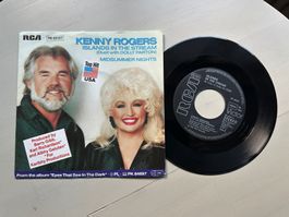 DOLLY PARTON tolle Single KENNY RODGERS Kult 80's BEE GEES