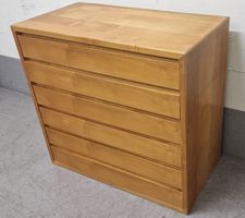 Vintage kommode/sideboard mit 6 schubladen 84x44x79 cm