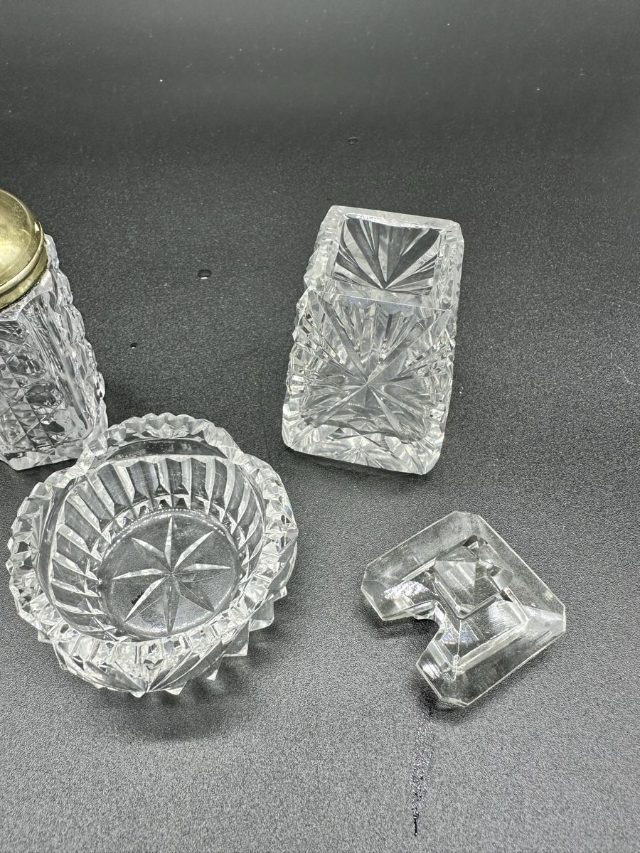 Bicchieri: Vintage Crystal Glassware Collection - 4 Pieces Set – Usato da Villmergen venduto da JacRon 1