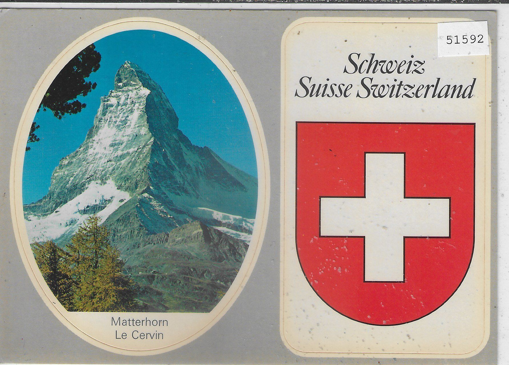 Cartes postales: Matterhorn - Schweiz - 2 Sticker – D'occasion à Ettingen par Kartenplanet